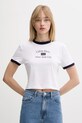 Бавовняна футболка Calvin Klein Jeans бавовна білий LV047B808G