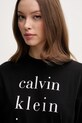 Bombažna kratka majica Calvin Klein Jeans črna LV047B827G