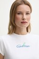 Дрехи Тениска Calvin Klein Jeans LV047B828G бял