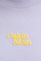 Бавовняна футболка Calvin Klein Jeans фіолетовий LV047B851G