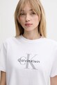 Oblečenie Bavlnené tričko Calvin Klein Jeans LV047B865G biela