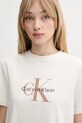 Odzież Calvin Klein Jeans t-shirt bawełniany LV047B865G beżowy
