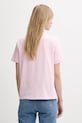 Calvin Klein Jeans t-shirt damski bawełniany LV047B865G różowy SS26