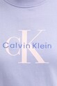 Calvin Klein Jeans t-shirt bawełniany fioletowy LV047B865G
