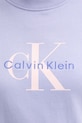 Βαμβακερό μπλουζάκι Calvin Klein Jeans μωβ LV047B865G