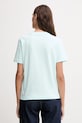 Odzież Calvin Klein Jeans t-shirt bawełniany LV047B865G turkusowy