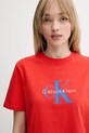 Oblečenie Bavlnené tričko Calvin Klein Jeans LV047B865G červená