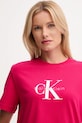 Calvin Klein Jeans t-shirt bawełniany różowy LV047B865G
