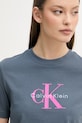 Calvin Klein Jeans t-shirt da donna in cotone grigio LV047B865G
