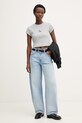 Calvin Klein Jeans t-shirt damski LV047AB802 szary SS26