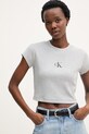 Calvin Klein Jeans t-shirt damski szary LV047AB802