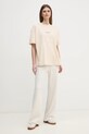 Calvin Klein Jeans tricou din bumbac J20J225521 bej SS25