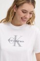 Calvin Klein Jeans t-shirt bawełniany biały LV047B864G