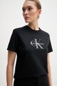 Calvin Klein Jeans t-shirt bawełniany czarny LV047B864G
