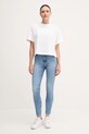Памучна тениска Calvin Klein Jeans LV047AB811 бял SS25