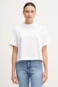 Дрехи Памучна тениска Calvin Klein Jeans LV047AB811 бял