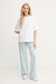 Бавовняна футболка Calvin Klein Jeans LV047AB813 білий SS25