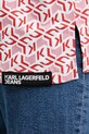 Бавовняна футболка Karl Lagerfeld Jeans A2W17029 рожевий