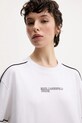 Karl Lagerfeld Jeans tricou din bumbac alb A2W17028