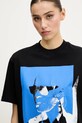 Karl Lagerfeld Jeans tricou din bumbac negru A2W17030