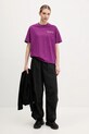Fila t-shirt bawełniany Leffinge FAW1029 różowy SS25