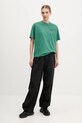 Fila t-shirt bawełniany Leffinge FAW1029 zielony SS25