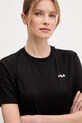 Fila t-shirt bawełniany Lignano czarny FAW1053