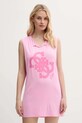 Plážový top Guess nášivka ružová E5GI04.K68D2