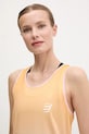 Compressport top do biegania Singlet beżowy ATSW744