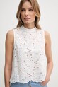 Gaudi top in cotone bianco 511BD45021