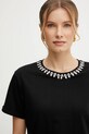Odzież Morgan t-shirt bawełniany DOUTI DOUTI czarny