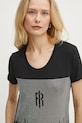 Fracomina tricou negru FP25ST3002J449N4