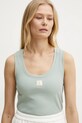 Fracomina top verde FP25ST2001J40101