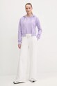 Guess t-shirt bawełniany PRIMULA V5GI00.I3Z14 fioletowy SS25