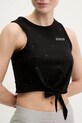 Guess top din bumbac PRIMULA negru V5GI01.I3Z14