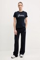 Guess t-shirt bawełniany V5GI02.K9RM1 granatowy SS25