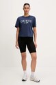Guess t-shirt bawełniany CLEMATIS V5GI09.K9RM1 granatowy SS25