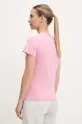 Odzież Guess t-shirt bawełniany NARCISO V5GI10.K9RM1 różowy
