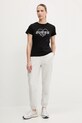 Памучна тениска Guess NARCISO V5GI10.K9RM1 черен SS25