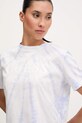 Guess t-shirt bawełniany GENZIANA niebieski V5GI19.I3Z14