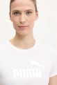 Bavlněné tričko Puma bílá 631536
