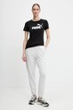 Βαμβακερό μπλουζάκι Puma 631536 μαύρο SS25