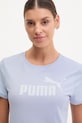 Puma tricou din bumbac albastru 682371.