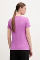 Βαμβακερό μπλουζάκι Puma 682371. μωβ SS25