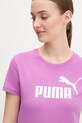 Ρούχα Βαμβακερό μπλουζάκι Puma 682371. μωβ