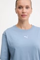 Βαμβακερό μπλουζάκι Puma μπλε 684971
