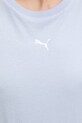 Puma t-shirt damski bawełniany Essential Relaxed 684971 niebieski