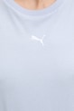 Puma t-shirt damski bawełniany Essential Relaxed 684971 niebieski