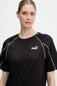 Bavlněné tričko Puma černá 685041.