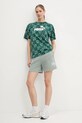 Βαμβακερό μπλουζάκι Puma 685070 πράσινο SS25